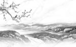新品 灰色新山水画 TIf分层