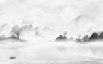 高雅 灰色新山水画 TIf分层