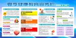 校园夏季健康教育宣传栏展板