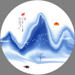 水墨山水画