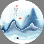 水墨山水画