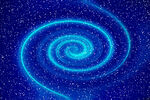 旋涡蓝色星空