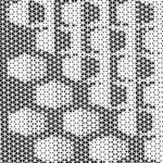 点阵排列激光镂空冲孔图