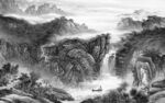 高端 新灰色山水画 TiF分层