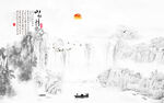 背景墙山水画