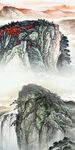 国画简约山水玄关 Tif分层