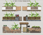 乡村院门围墙