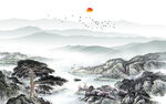 大气 现代高端山水 TIF分层