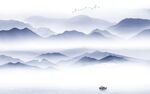 中国风电视背景山水 TIf分层