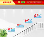 公司楼梯文化墙