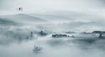 水墨山