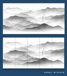 抽象山水画
