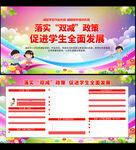落实双减政策宣传栏?