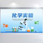 小学生科技化学科研展板海报设计