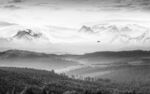 高端客厅灰山水画 Tif分层