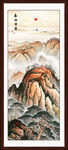 竖幅山水画