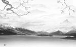 简约 最新山水墙画 TIf分层