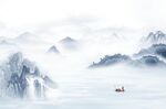 简约山水背景墙