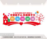 文明城市道德讲堂文化墙