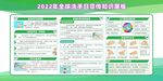 2022年全球洗手日宣传展板