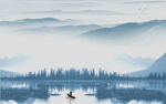 抽象水墨背景