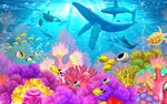 浪漫海底世界背景墙