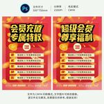 会员充值海报