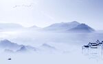 中式 最新款山水画 tIf分层