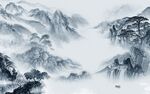 高档最新款山水画 tIf分层