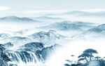 高清 中式风格山水 Tif分层