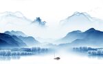 大气新中国风山水 tif分层