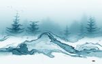 高端简约新山水画 tif分层