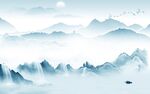 高档沙发山水新画 tIf分层