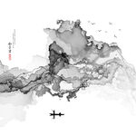 抽象山水画
