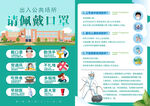 医院防控佩戴口罩出入场所