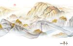 最新山水新客厅画 TIf分层