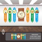 企业学校食堂餐厅文化标语展板