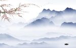 高清 现代风山水画 Tif分层