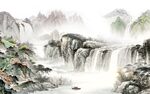 国画 高端背景山水 tIf分层