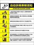 扶梯乘梯须知
