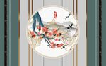 新中式组合背景墙 