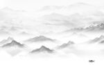 爆款中式背景山水 tif分层