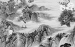 简约最新高端山水 tif分层