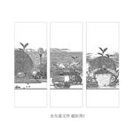矢量茶文化包装图案背景