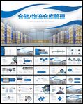 仓储物流运输智能仓库PPT