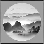 水墨山水画