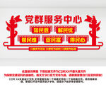 党群服务中心形象墙