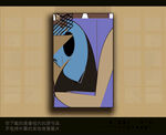 欧式古典抽象色块装饰画