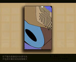欧式古典抽象色块装饰画