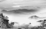 新款意境中式山水 Tif分层